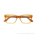 Marco de gafas de ojo de ojo óptico de acetato óptico de Danyang para hombres para hombres
